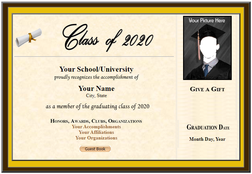 Graduation Announcement – TheGradPlace.com